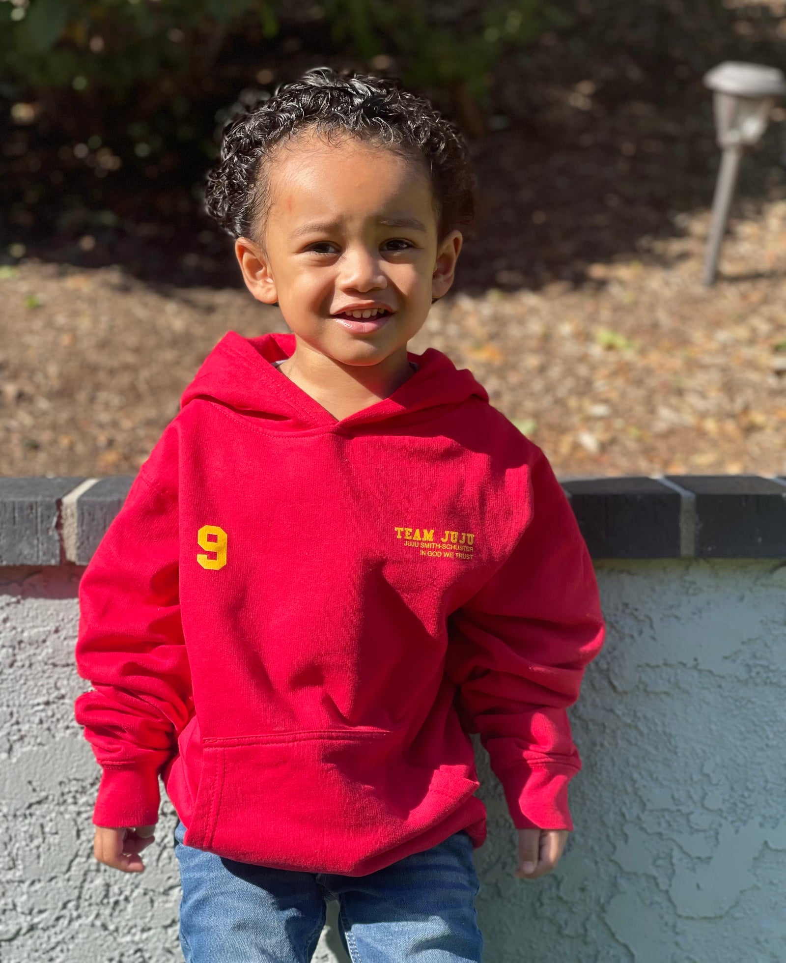 モリハルナ hoodie シュシュ YOUTH JERSEY HOODIE - RED – Team JuJu
